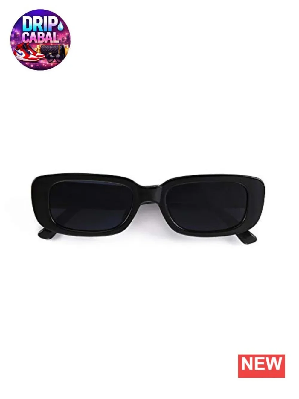 Retro Rectangle Sunglasses for Women UV400 Protection Square Frame Eyewear